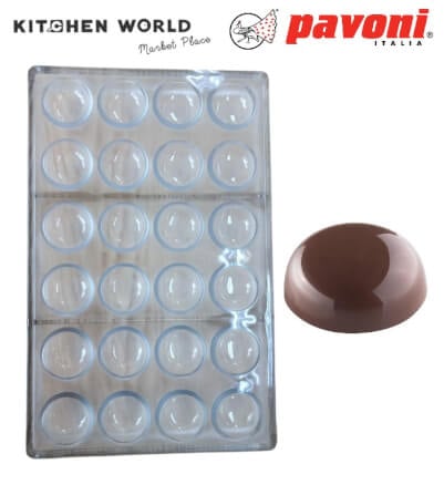 พิมพ์อบขนมโพลีคาร์บอเนตครึ่งวงกลม PAVONI CT0759-5046 จำนวน 24 ช่อง_10
